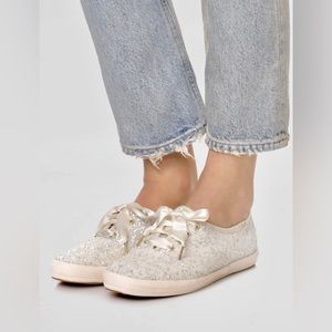 KEDS - Ivory Glitter Keds x Kate Spade
